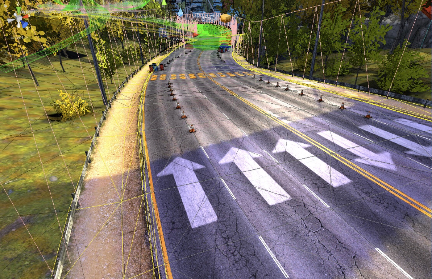Road in the Unity editor
